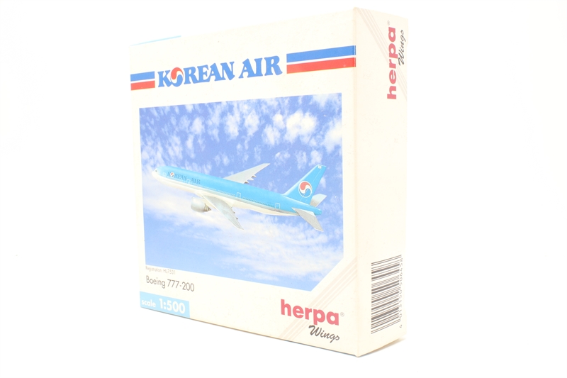 Herpa 506458 Boeing 777-2B5ER 'Korean Air' - Hattons