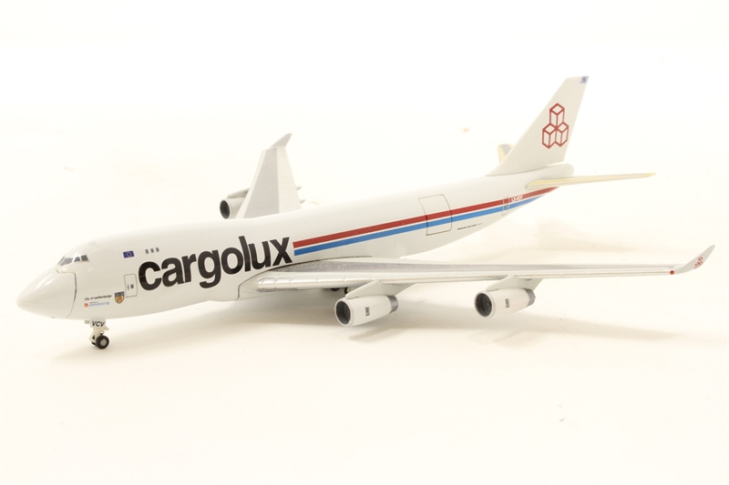 Herpa 507226HER Boeing B747-4R7FSCD Cargolux LX-VCV 1990s - Hattons