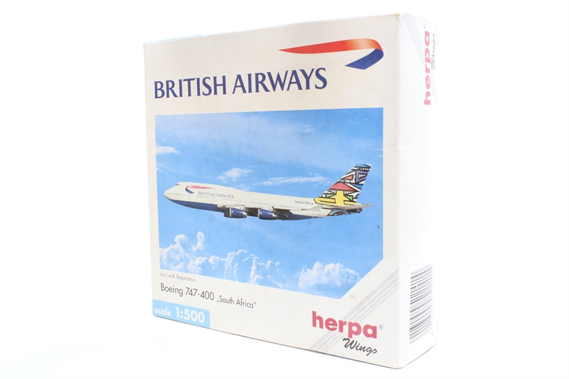 航空機・ヘリコプター BRITISH AIRWAYS Expresso Wing Ltd /herpa Herpa 511414-1 British Airways 747-400 South Africa - Hattons