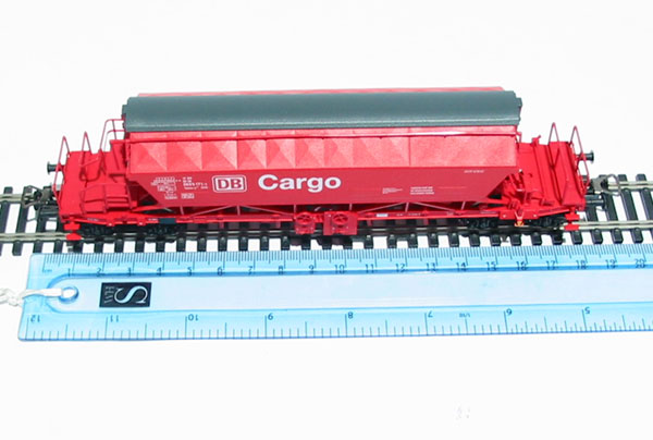 Wagon Bâché Court PIKO – DB CARGO Rouge – Échelle HO (1/87) – Occasion