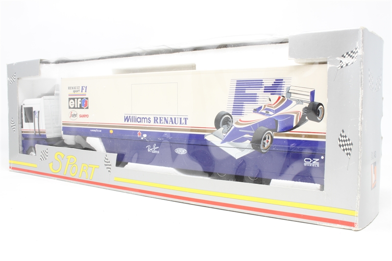 Eligor 1/43 – Renault F1 Transporter Truck Benetton (111598) – Bleu