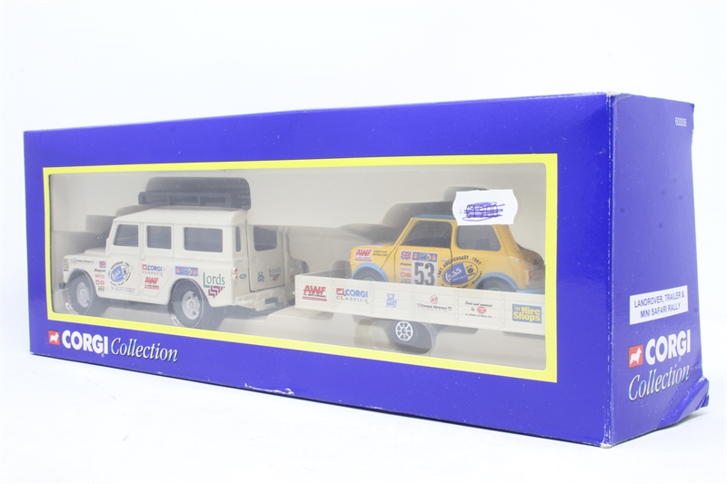 Corgi 60006 Land Rover Trailer and Mini Safari Rally Set