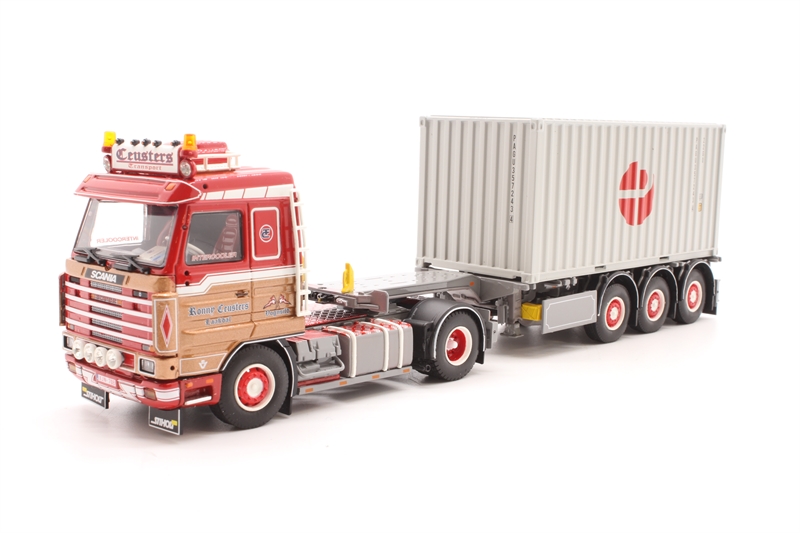 Remorque Tekno 63368-5 D-Tec Flexitrailer Gris - Collection 1/50 - Pièce Détail Miniature