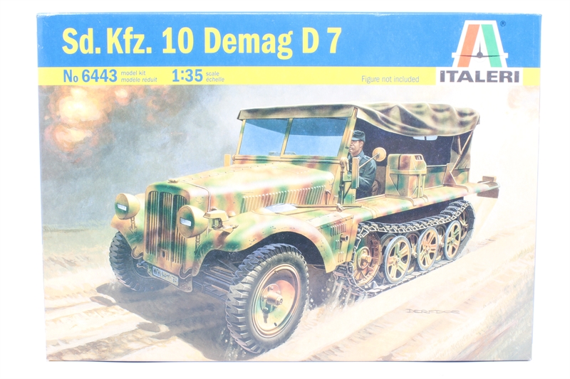 Italeri 1/35 Kfz.10 Demag D7 with 7.5cm Le Ig18 + Crew # 6595