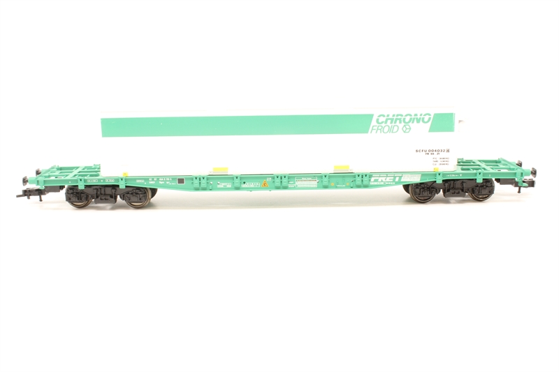 Jouef 6534Jouef Bogie flat wagon with container 'Chrono - Hattons