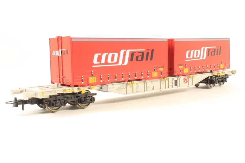Wagon Porte-conteneurs Roco - RAIL CARGO AUSTRIA MAV 66624 - Échelle HO - NEUF