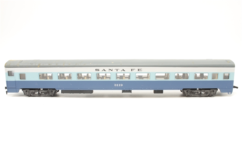FIRST SET OF 4 Rivarossi heavyweight Santa Fe cars in HO H0 scale EUR