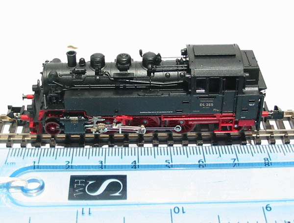 Fleischmann 7063 Class BR 64 2-6-2T of the DRG in black
