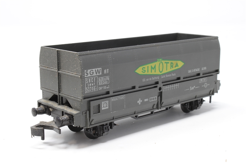 NEUF****** HO LS MODELS 30042-2 - WAGON MINERALIER DMH SIMOTRA SNCF