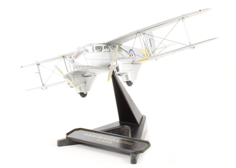 Oxford Diecast 72DR003 De Havilland Dragon Rapide Biplane - Hattons