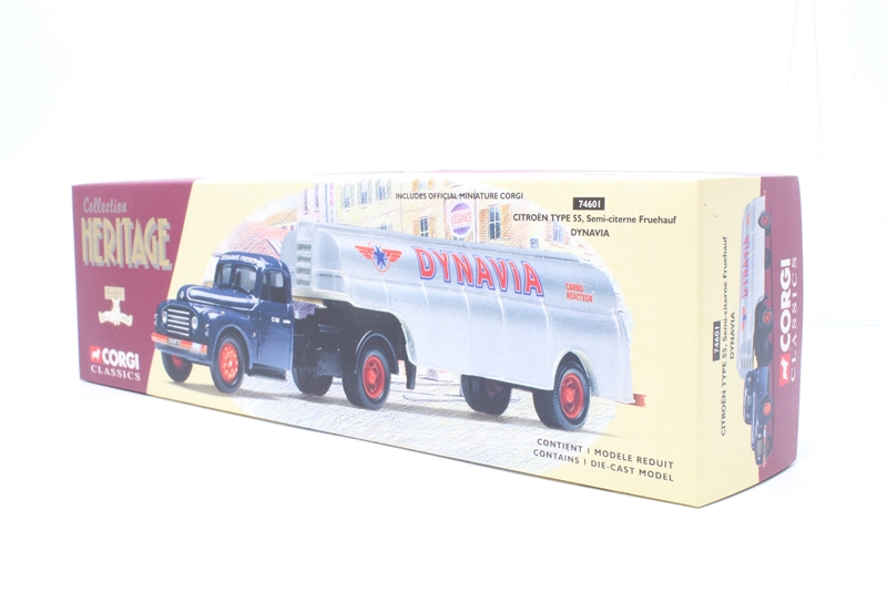 CORGI HERITAGE 1/50 : CITROËN 55 citerne Fruehauf DYNAVIA - avec
