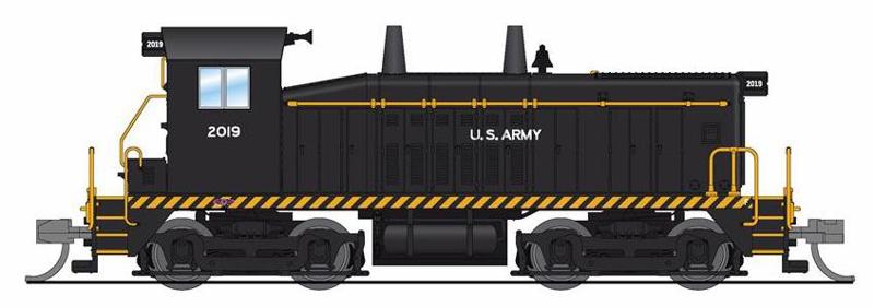 Broadway Limited Imports 7527BRO SW8 EMD 2034 of the United States Army