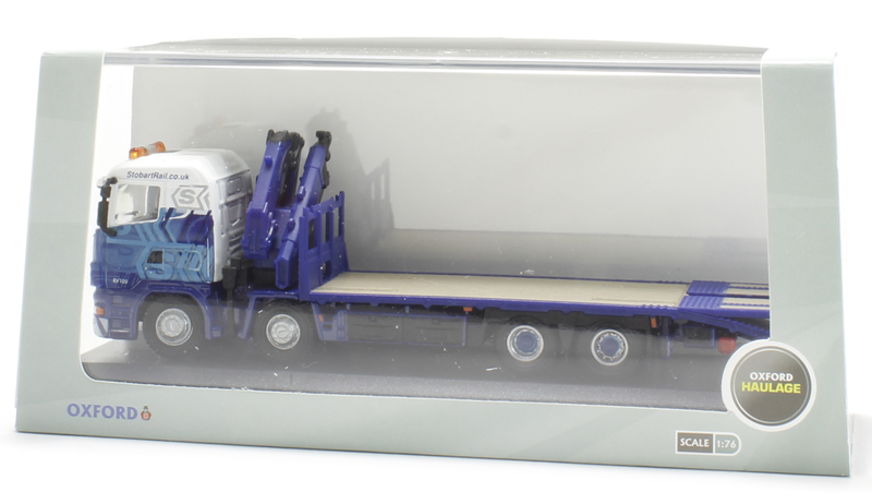 Oxford Diecast 76DBU003 - Scania Topline Con Timone Eddie Stobart - Scala 1:76 OO - Modello Pressofuso Per Collezione - Foto 2