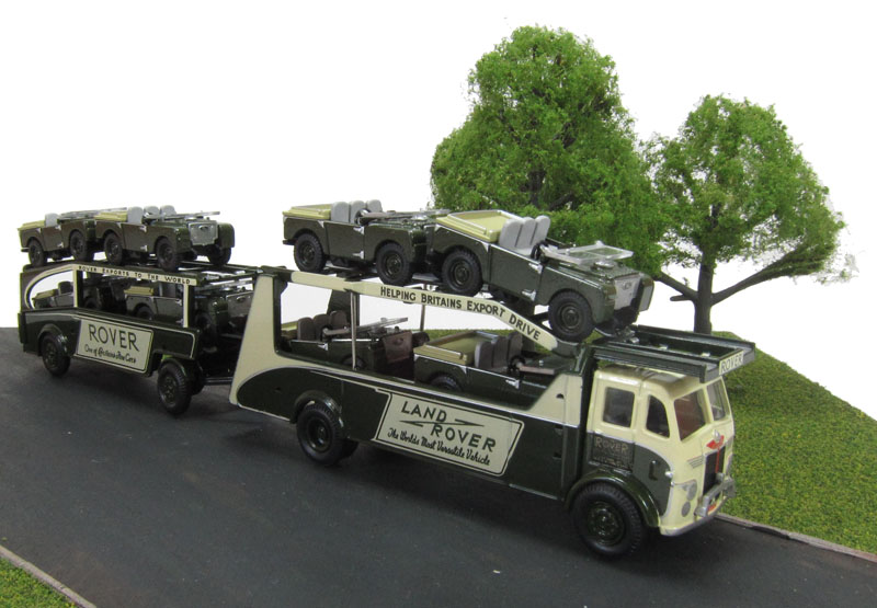 Oxford Diecast 76SET16 Land Rover Transporter set with - Hattons