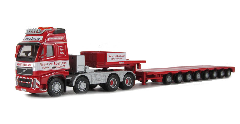WSI Models Volvo スケールモデル Oxford Diecast 76VOL03LL Volvo FH Low Loader 