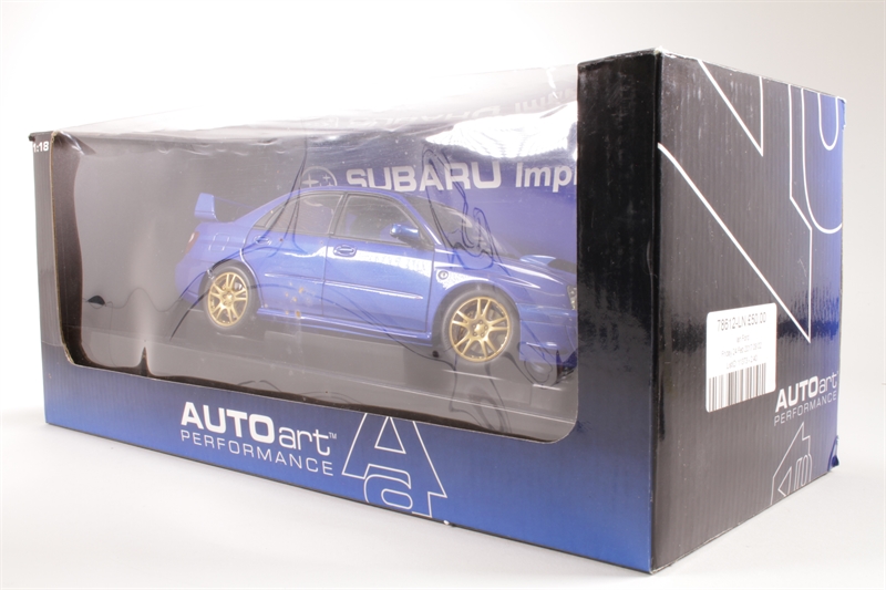 Autoart 78612 Subaru Impreza WRX Type R in blue - Hattons
