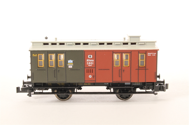 Coffret Train Prussien Fleischmann 1890 : Loco Vapeur BR78 T18 + 3 Voitures + Fourgon - Neuf