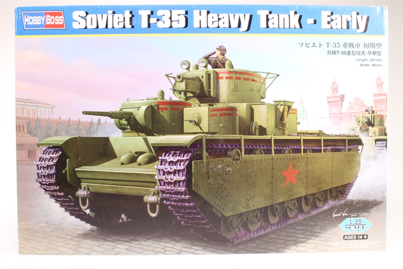 Kit Maquette Char Lourd T-35 Soviétique Hobby Boss 1/35 - HB 83841 - Neuf Avec Boîte