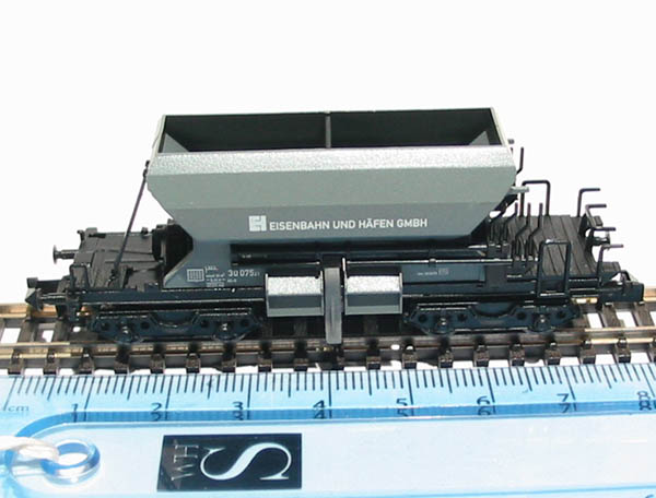 Fleischmann N - 8525 - Wagon De Marchandises Pour Trains Miniatures 4 Quatre Autodechargeurs Db