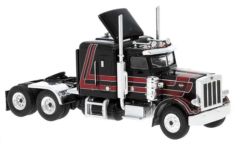Trattore Brekina 85704 Peterbilt 359 Colore Speciale Rosso/Blu Scuro &ndash; Scala 1:87