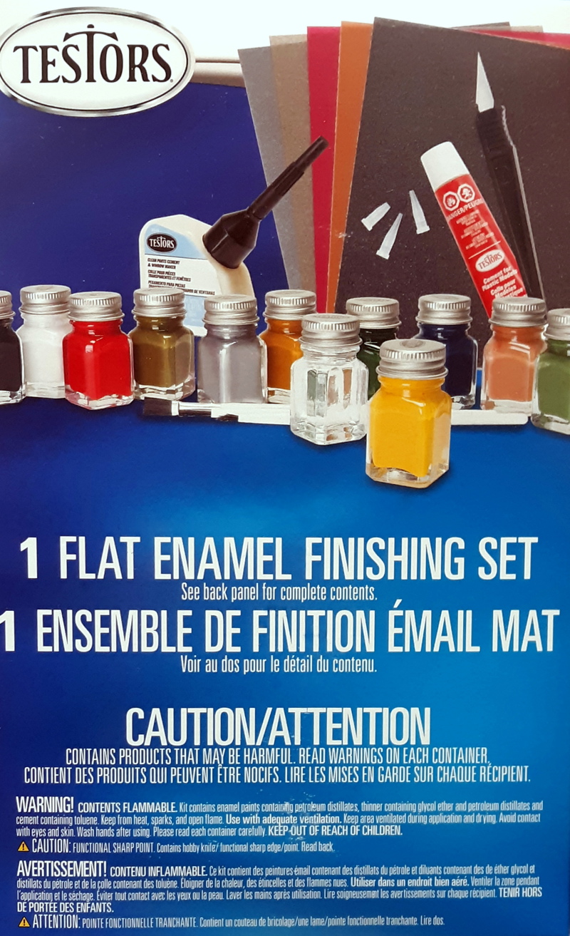 Testors 9160BTTET Flat Enamel Finishing Set (12)