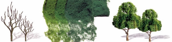 Professional Deciduous Tree Model - 5.5" O Scale Assembled Realistic Tree