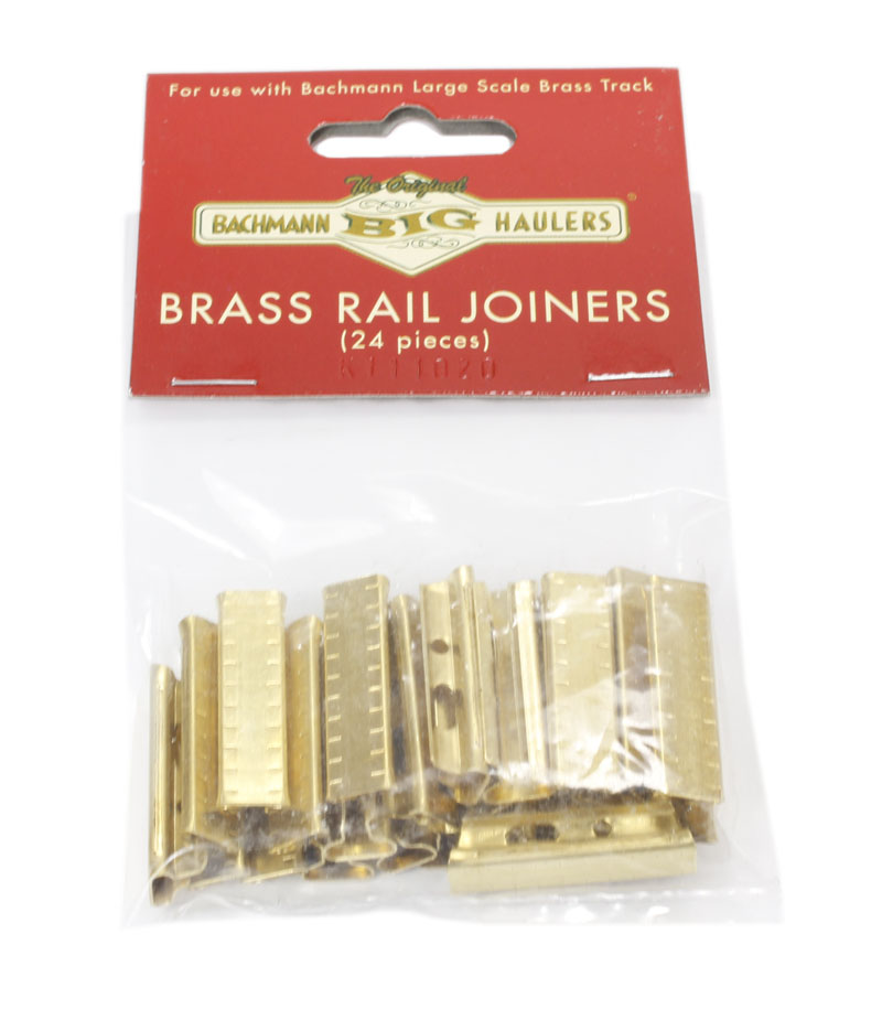 Bachmann USA 94657BAC Brass Rail Joiners x 24