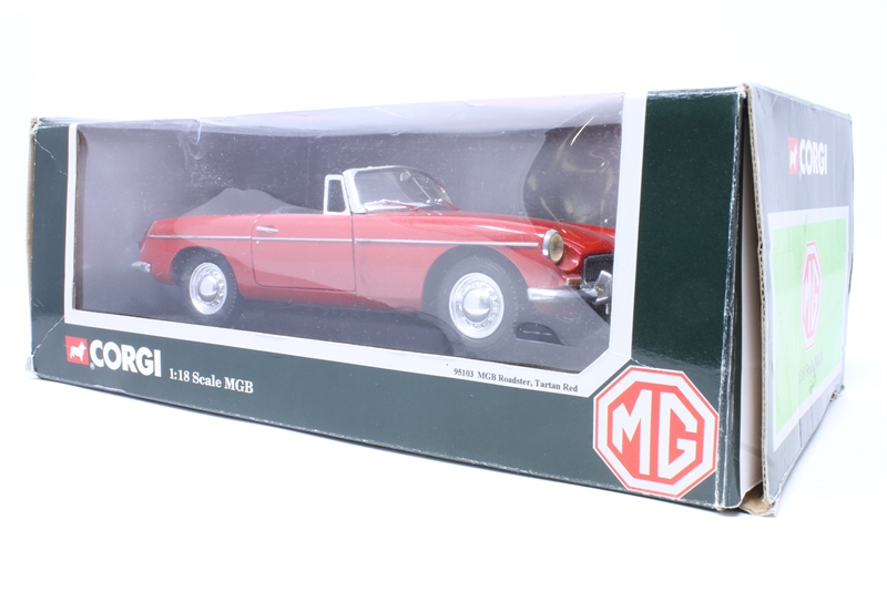 Corgi 1/18 Scale Diecast 95103 - MGB sold Roadster - Tartan Red - Sold Out - Rare