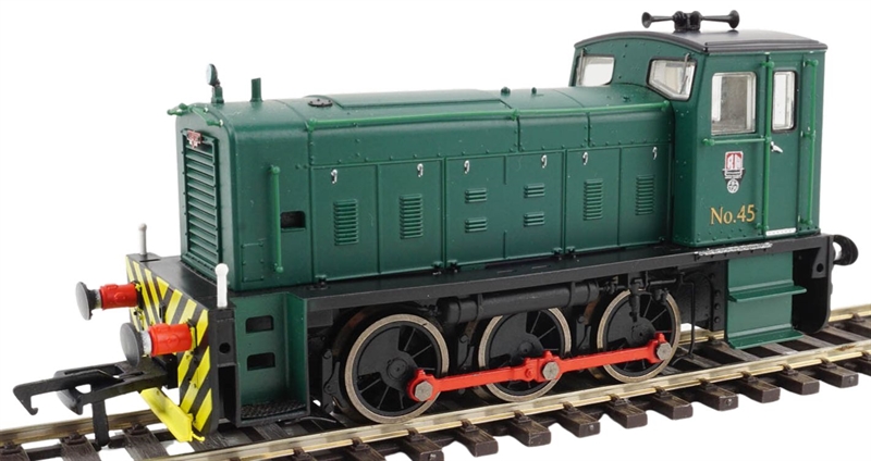 Heljan 9771 Ruston 165 0-6-0 diesel shunter 45 in NCB dark - Hattons