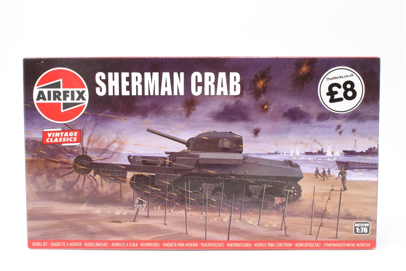 Airfix 1:76 Sherman Crab Modellbausatz - Minenräumpanzer