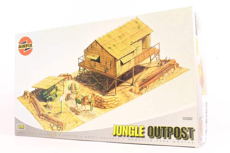 キャラクター AIRFIX JUNGLE OUTPOST Airfix A03382 Jungle Outpost - Hattons
