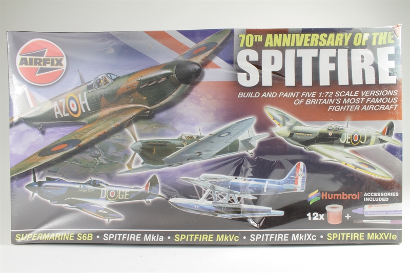 Airfix A08678 70th Anniversary of the Spitfire Set - SB6, MkIa, MkVc,