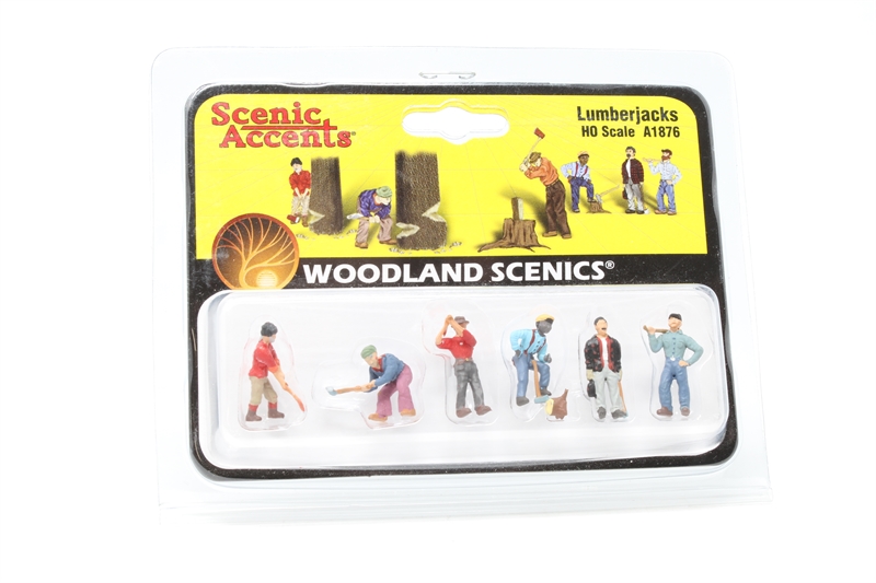 Woodland Scenics Lumberjacks WA1876 – Figurine Bûcheron échelle H0 1/87 Pour Maquette De Train