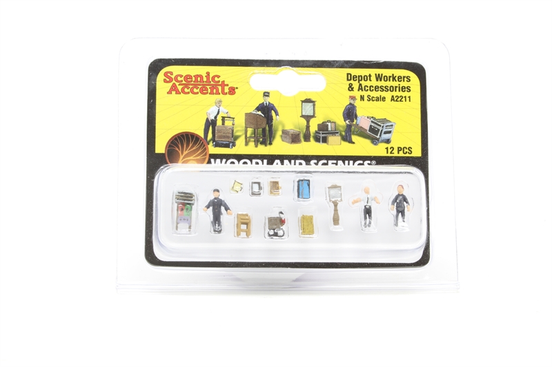 Woodland Scenics WOOA2188 - Set Di Figure N Scale '2nd Shift Workers' - Modellismo Ferroviario