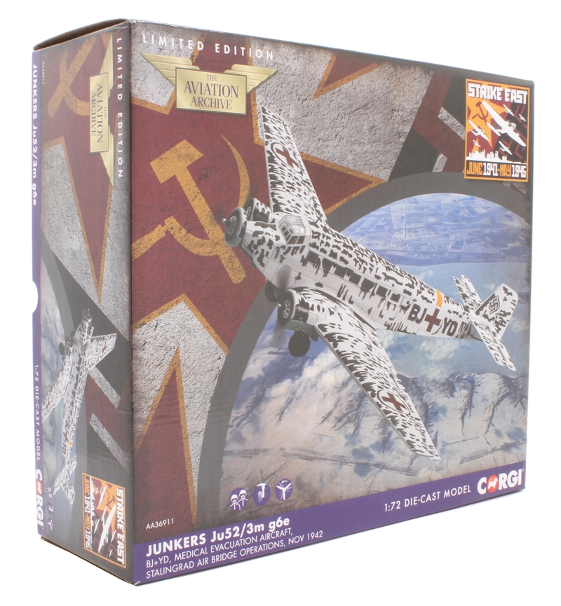 Corgi AA36911 Junkers JU52/3m Medical Evacuation Aircraft - View #2