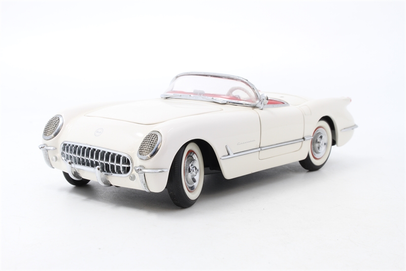 Franklin Mint 1/24 Chevrolet Corvette 1953 Crème – Miniature Collection Boîtée