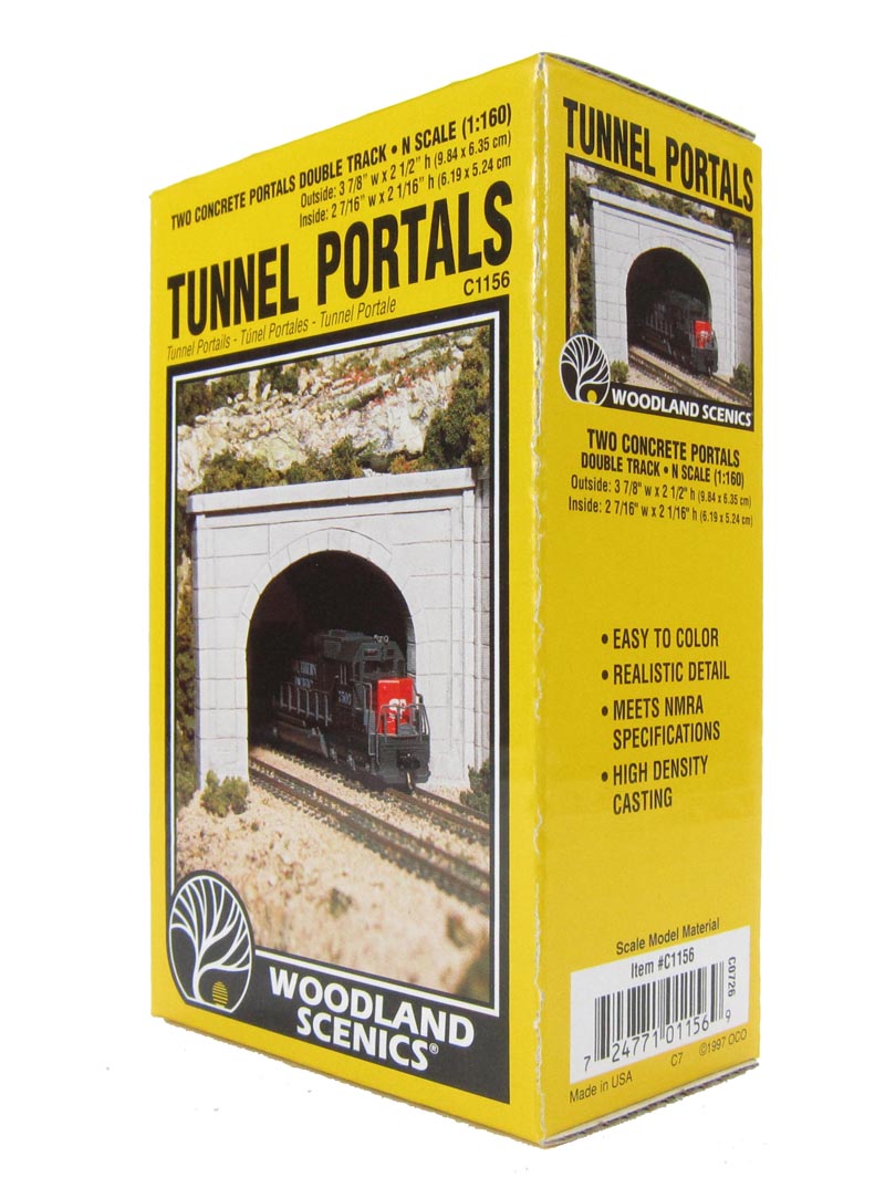 N CONCRETE DBL TUNNEL PORTAL - Nicholas Smith Trains