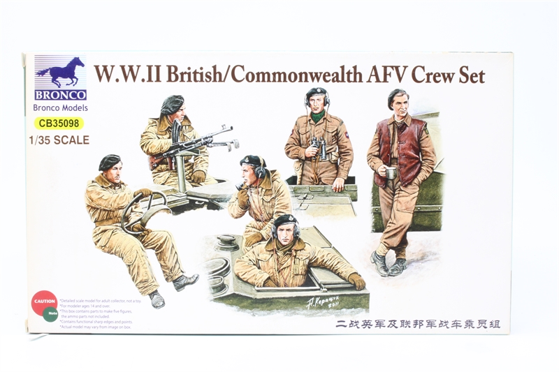 Bronco Models CB35098 WWII British/Commonwealth AFV Crew Set