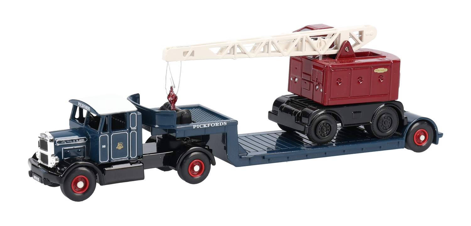 Corgi DGS00001 Scammell Low Loader & Coles Crane - Pickfords blue/ BR