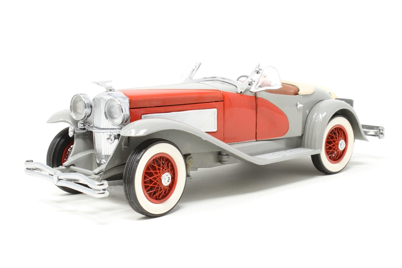 Franklin Mint 1/24 Duesenberg SSJ Speedster 1935 - Gris Et Rouge - Voiture De Collection