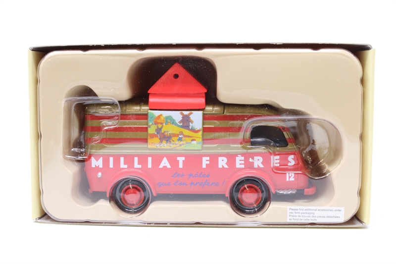 Camion Mecanique Jouet Tole Long 30 Cm Ml Pub Ou Transport Pates Millat
