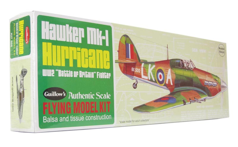 Guillows G506 Hurricane – Maquette Avion Hawker Hurricane En Balsa 1/30, Envergure 419 Mm