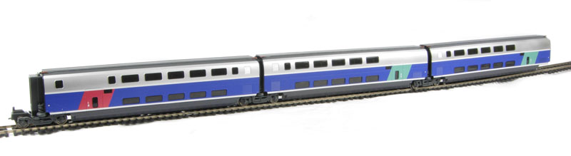 Passenger Coaches SNCF　4両セット HJ3014 SNCF, 3-unit additional set of TGV Sud-Est coaches