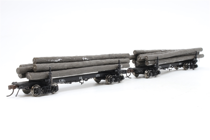 Rivarossi HR6021 Coos Bay Lumber Co. log cars - 2 car set - Hattons
