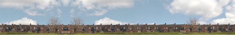 thumbnail image 2 of N Gauge Terraced Houses Backscene - ID Backscene ID401N - Perfect For Model Railways 2 of 6