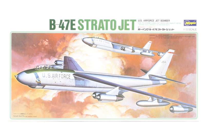 Maquette Avion Hasegawa 1/72 – Boeing B-47E Stratojet 100th Bomb Wing W/ RATO – Neuf