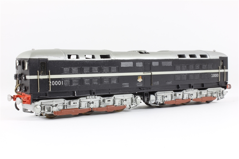 Scratchbuilt KB171 Bulleid Electric 20001 in BR black - built from