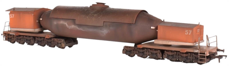 KR Models OO Gauge (1:76 Scale) 250 ton 'Torpedo' Molten Iron Ladle Carriers