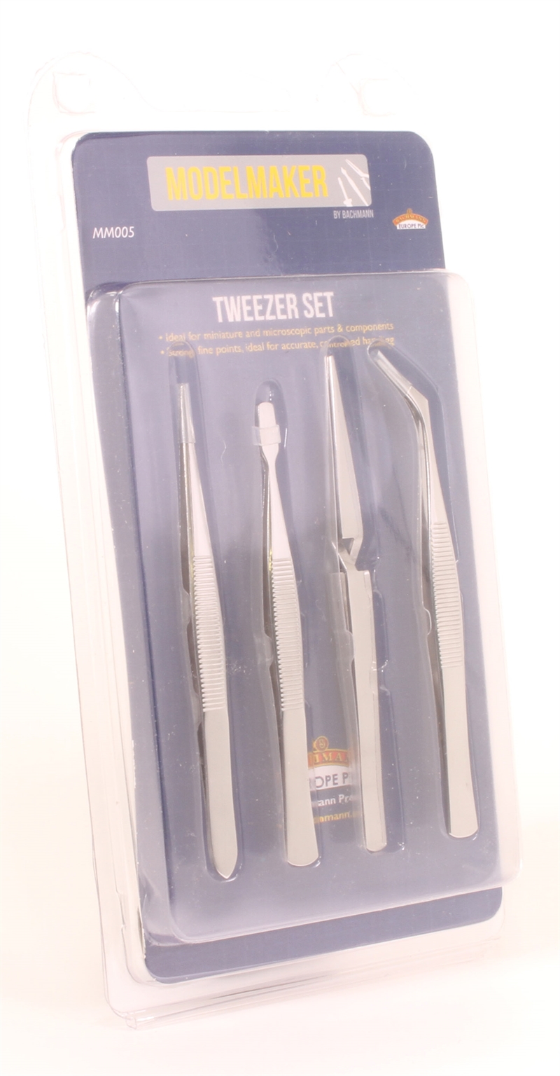 Modelmaker Tools MM005 4 piece Tweezer set