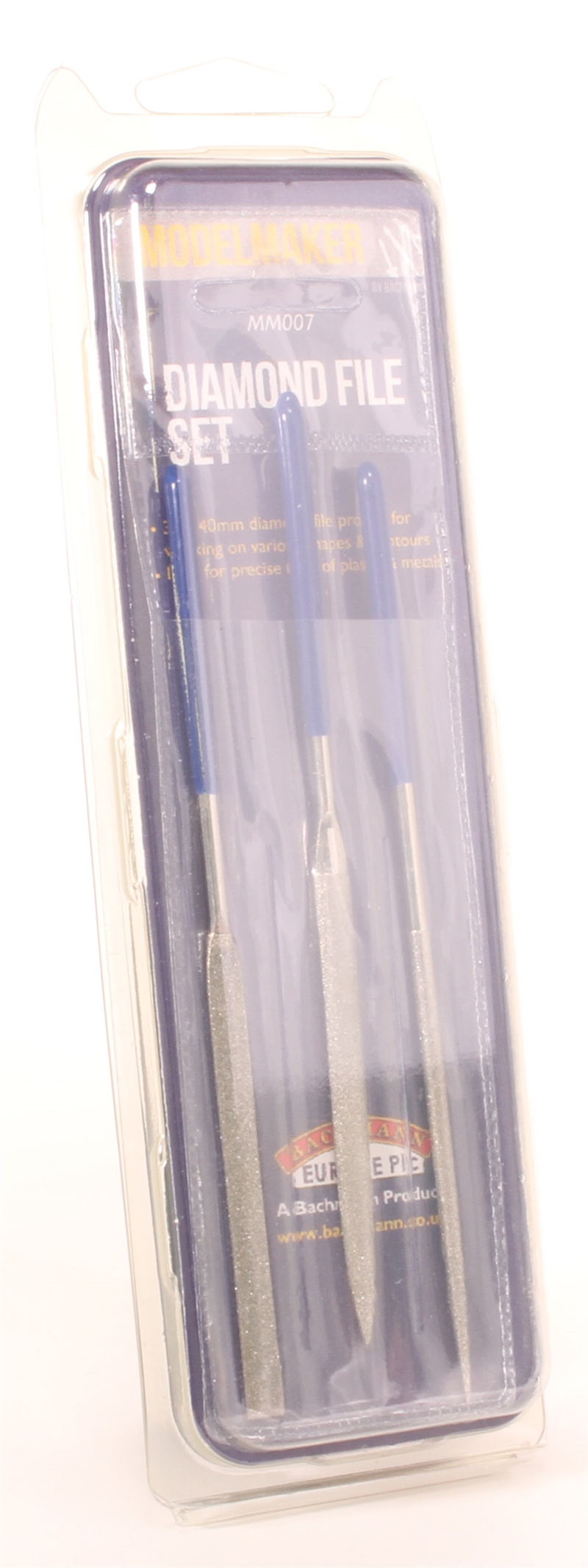 Modelmaker Tools MM007 Pack of three diamond files - Hattons